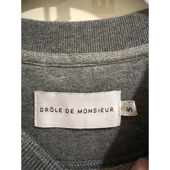 Drole de Monsieur Grey 'Not From Paris Madame' Sweatshirt Sweater Size Small - Picture 6 of 10